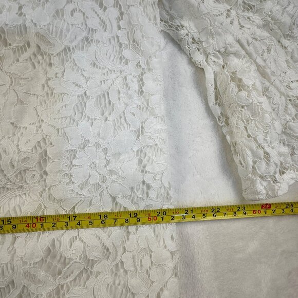 Eye Of The Neddle Womens Off Shoulder Dress Ivory Sz M/L Feminine Whismsical - Picture 8 of 16